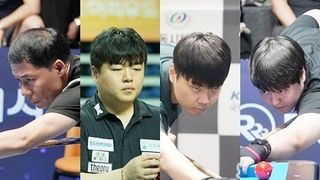 “톱랭커들 우수수” 男3쿠션 톱10중 6명 탈락…허정한 조명우 김행직 이범열 32강[대한당구연맹회장배]