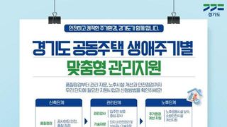 “신축부터 노후 단지까지 한눈에”…경기도, 아파트 지원사업 통합 안내 나서