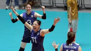 [아시안게임] 여자배구, 카자흐 3-0으로 꺾고 8년 만에 4강…'일본 나와!'(종합)