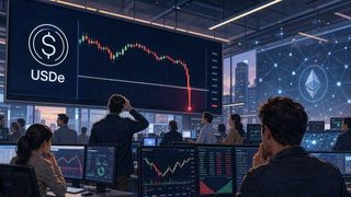 USDe, 바이낸스서 8% 급락 후 4분 만에 1달러 페그 회복…국지적 흔들림